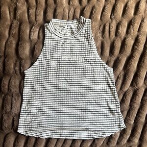 LNA Striped Tank - S, black/white